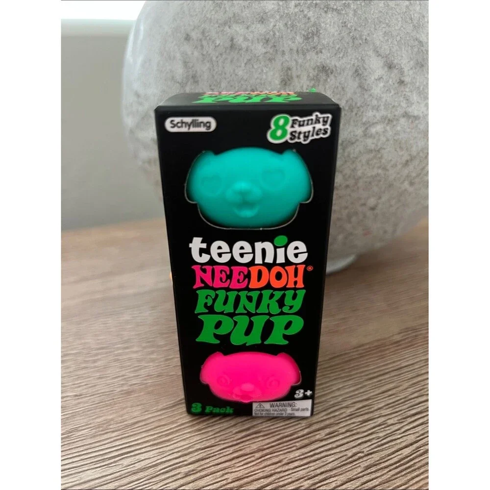 Needoh Teenie  Funky Pup Squishy Sensory Toy – New in Box
